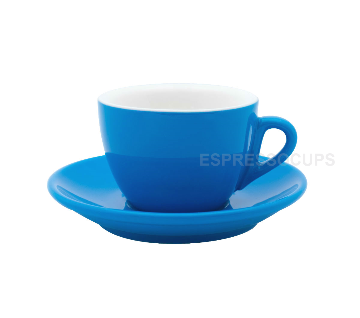 "ROSA" Cappuccino Cups 165ml - blue
